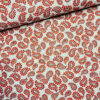 Baumwolle Paisley rot beige