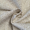 Baumwolle Blumen Beige weiss