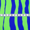 Stoffe Meterware, Viskosesatin, unregelmäßige Linien, grün-blau