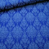 Stoffe Meterware, Jacquard Barock-Ornamente, blau