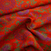 Stoffe Meterware, Burda Originalstoff, Jacquardstoff Ornamente, orange-lila-türkis