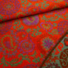 Stoffe Meterware, Burda Originalstoff, Jacquardstoff Ornamente, orange-lila-türkis